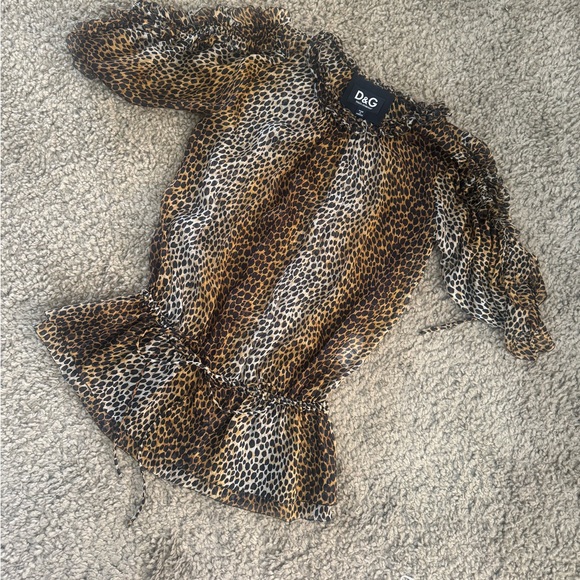 Dolce and Gabbana Leopard Blouse - Picture 4 of 4